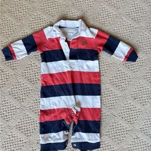 Ralph Lauren Kids Striped One Piece - Red, White, and Blue romper